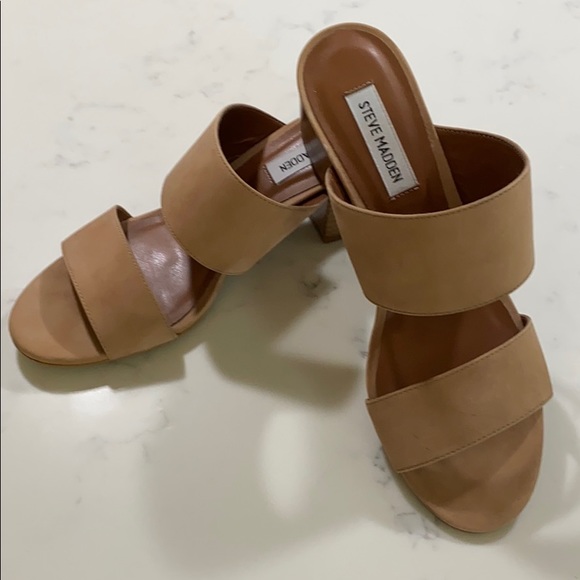 ilena block heel slide sandal